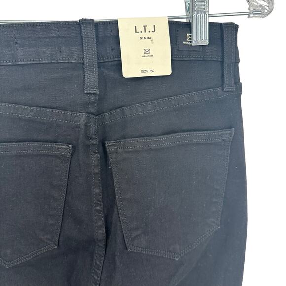 NEW Letter to Juliet Amore Black Denim Skinny Jeans Sz 26 - Picture 5 of 9